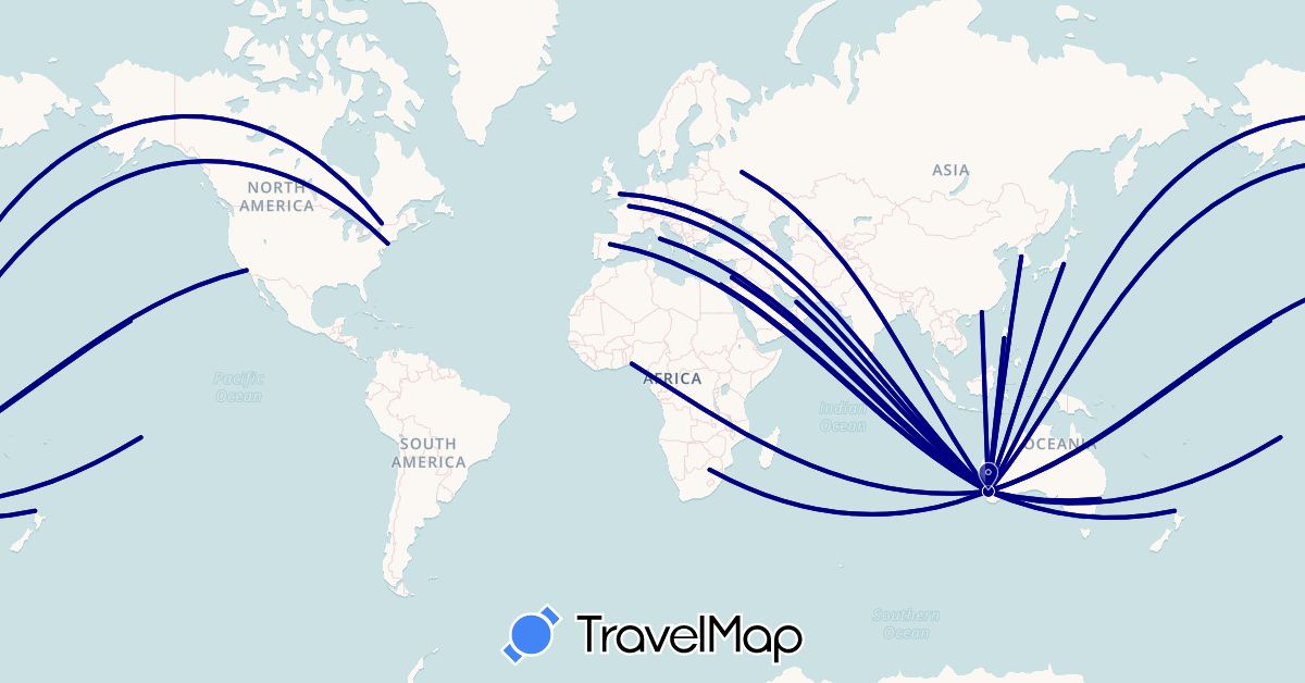 TravelMap itinerary: driving in United Arab Emirates, Australia, Canada, China, Egypt, Spain, France, United Kingdom, Israel, Italy, Japan, South Korea, Nigeria, New Zealand, Philippines, Russia, United States, South Africa (Africa, Asia, Europe, North America, Oceania)